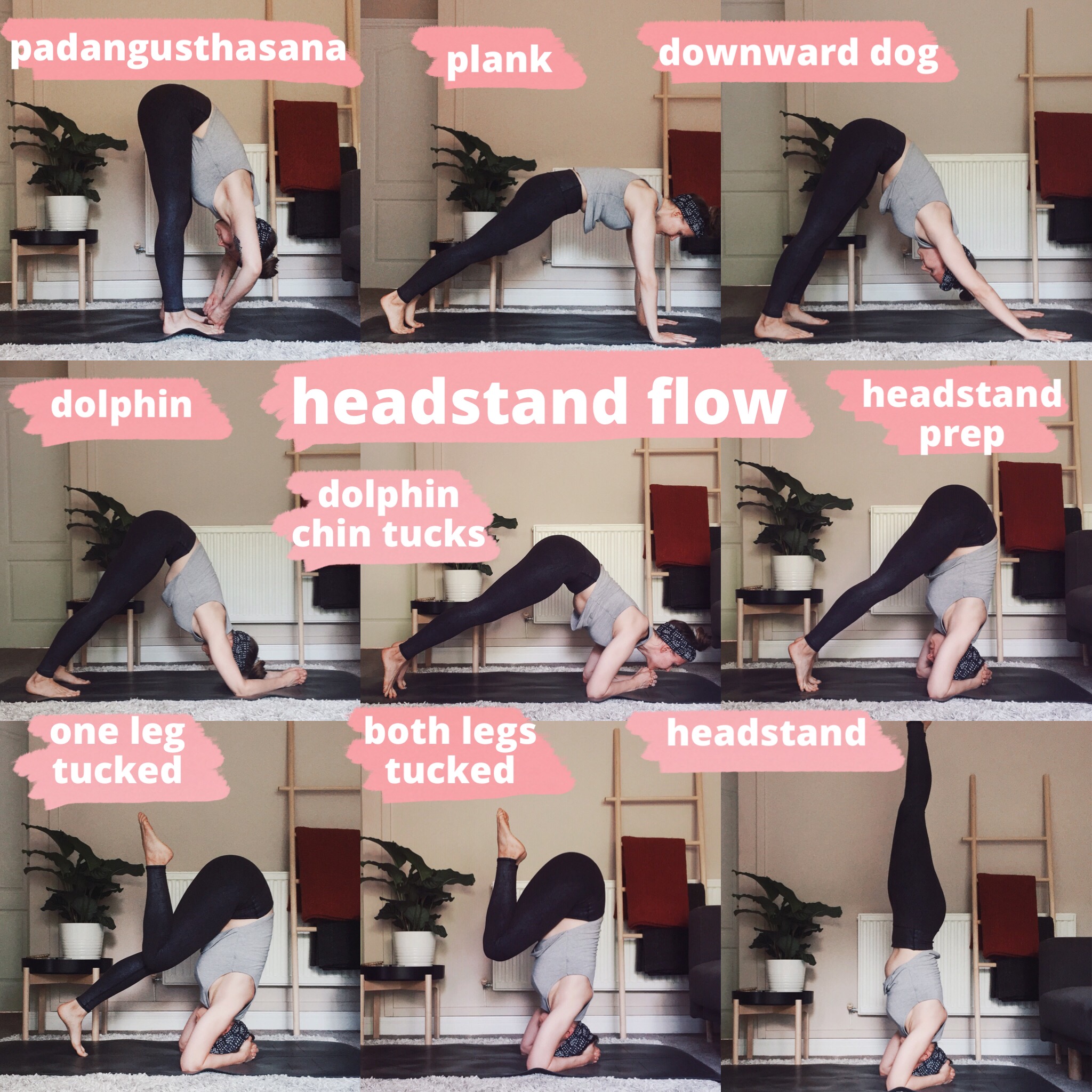 Headstand Flow - A few yoga poses to get you upside down